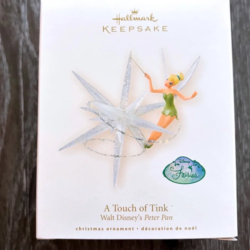 Hallmark Keepsake Disney A Touch of Tink Tinker Bell Peter Pan Ornament 2008